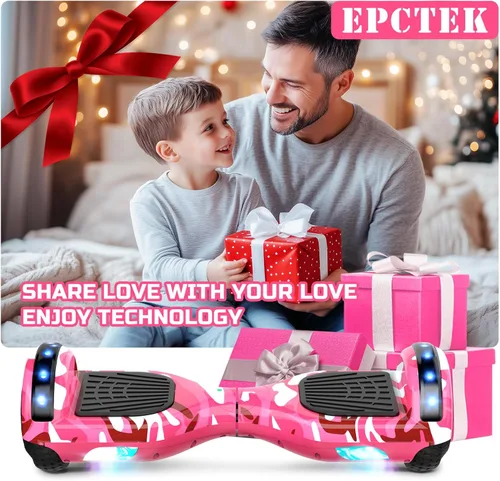 Miniatura 6 de Scooter con accesorio de asiento para niños y adultos, scooter de equilibrio de 6.5 pulgadas y 8.5 pulgadas con altavoces Bluetooth y luz LED A7