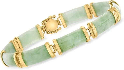 Miniatura 3 de Ross-Simons JadeGood Fortune Bracelet in 18kt Gold Over Sterling