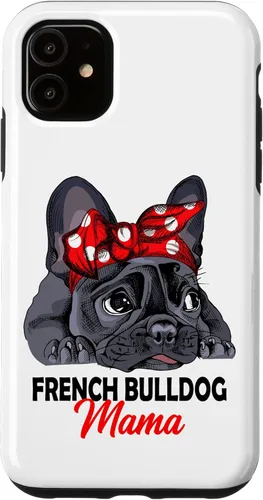 Miniatura 8 de iPhone 13 Pro Max Frenchie Mama Lindo Bulldog Francés Perro Mamá Divertido Estuche de Regalo para Mujer