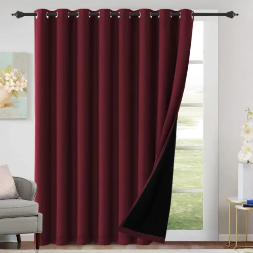 Miniatura 16 de H.VERSAILTEX Cortinas 100% de opacidad para dormitorio, con aislamiento térmico, cortinas opacas completas para sala de estar, cortinas de ventana