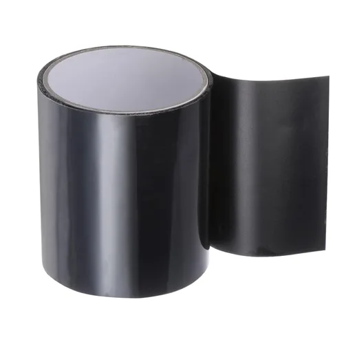 HARFINGTON Cinta de sellado de parche impermeable de 4 "x 5' Cinta de reparación de fugas para cubos/cubetas de plástico tubos de conducto, negro