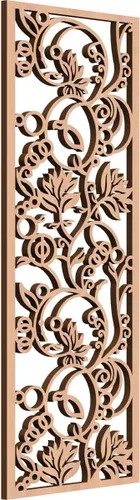 Miniatura 24 de 9 3/8"W x 24 3/8"H x 1/4"T Caspio Decorativos Paneles De Pared De Madera De Calado, Roble Rojo rojo (Red Oak)