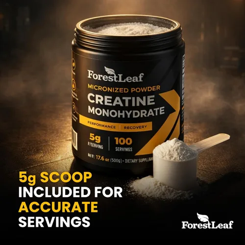 Miniatura 7 de ForestLeaf Monohidrato de creatina micronizada en polvo – Maximiza el crecimiento muscular y la fuerza – Creatina sin sabor para mujeres y hombres