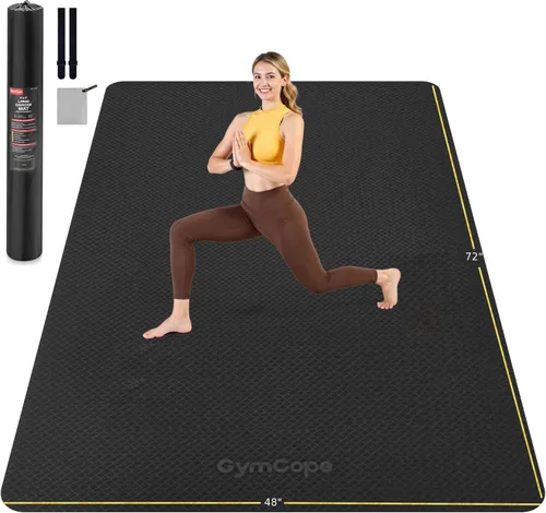 Miniatura 12 de Tapete de yoga extra grande – 72 x 48 pulgadas o 78 x 57 pulgadas, 1/4 a 1/2 pulgadas de grosor para mujeres y hombres, tapete de pilates