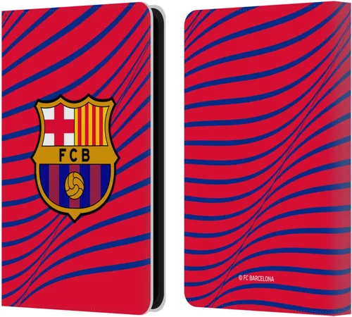 Miniatura 8 de Head Case Designs Funda de piel con licencia oficial del FC Barcelona Barca Crest Graphics compatible con Kindle Paperwhite 5 (2021)