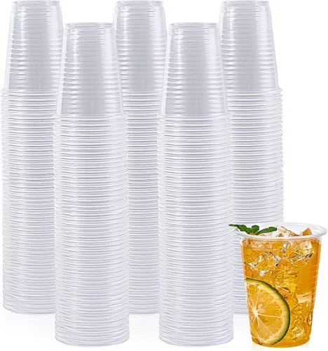 Miniatura 10 de Lilymicky - 500 unidades de vasos de plástico transparente de 3 onzas, pequeños vasos desechables para el baño, recipientes de enjuague bucal
