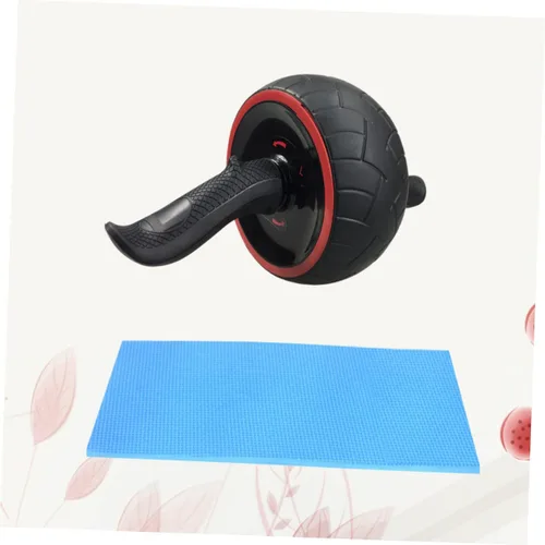 Miniatura 7 de Rueda de rodillo de goma para abdominales con alfombrilla gruesa para entrenamiento muscular silencioso y abdominal, dispositivo de fitness