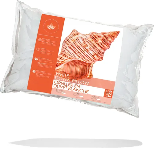 Miniatura 2 de Canadian Down & Feather Co. – 1 paquete de almohada suave para dormir de plumón blanco con poder de relleno 625 tamaño King – funda de 500 hilos
