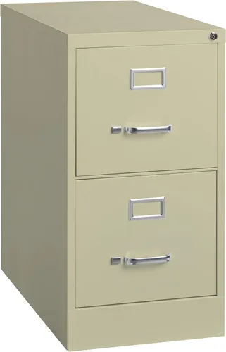 2 cajones de 25 pulgadas de profundidad, ancho de letra, archivador vertical de metal para el hogar y la oficina, masilla