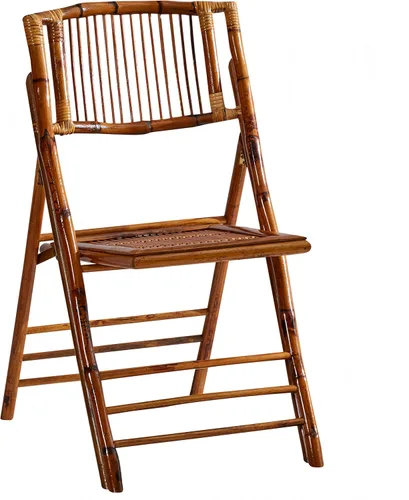 Silla plegable de bambú, silla de comedor vintage plegable completamente mejorada con 330 libras hecha a mano para sala de estar, patio, jardín,