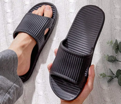 Miniatura 6 de Happy Lily Shower Shoes, Women & Mens Shower Slippers, Slides Sandals Pool Slides House Slippers Non-Slip Indoor Bathroom Shoes Beach Sandals Summer