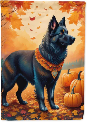 Miniatura 36 de Caroline's Treasures DAC1001GF Affenpinscher - Bandera decorativa para jardín de otoño, decoración para patio exterior, patio, parterres
