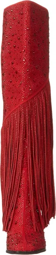 Miniatura 2 de Jessica Simpson Asire - Botas de rodilla con flecos para mujer, rojo (Wicked Red), 5