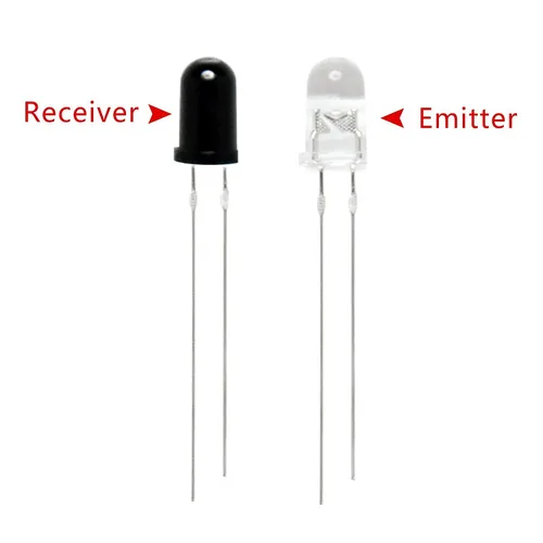 Miniatura 2 de HiLetgo 0.197 in 940nm LED emisor infrarrojo y receptor IR diodo 5MM emisión infrarroja+tubo receptor (paquete de 10 pares)