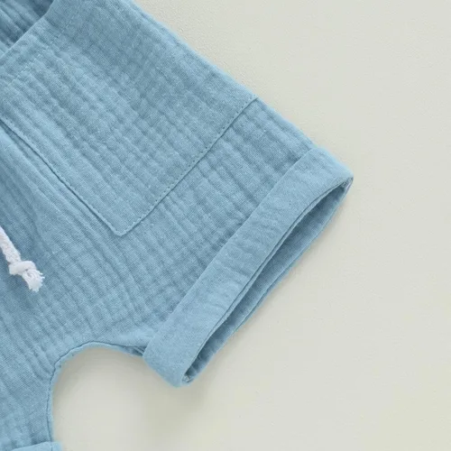 Miniatura 53 de fhutpw Conjunto de 2 piezas de ropa de verano para bebés, camiseta de manga corta, cintura elástica, pantalones cortos para niños pequeños