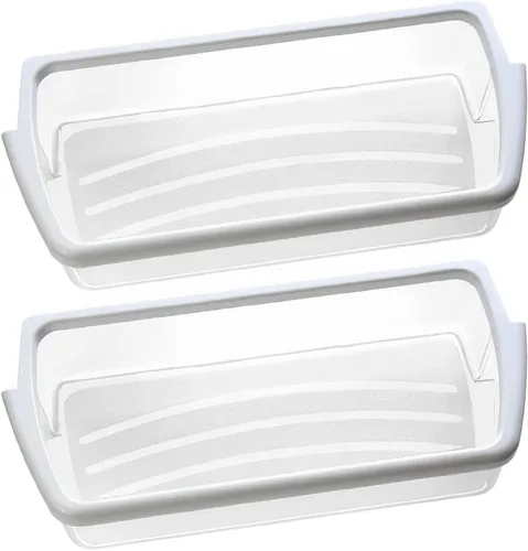 Paquete de 2 estantes mejorados W10321304 de repuesto para puerta de refrigerador compatibles con contenedor de puerta de refrigerador Whirlpool