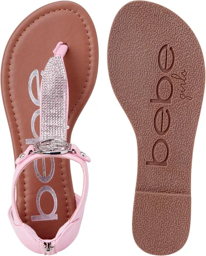 Miniatura 6 de bebe Girls' Sandals Rhinestone Studded Gladiator Sandals with Medallion (Little KidBig Kid)