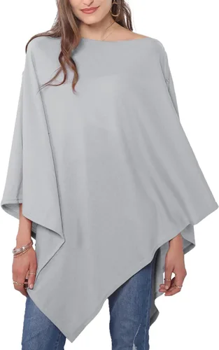 Miniatura 28 de MissShorthair Versatile Women's Shawl Wrap – Soft Knitted Poncho Cape Scarf for Fall Winter