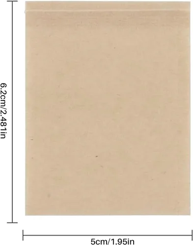 Miniatura 8 de 300 bolsas de filtro de té, bolsa de té de papel desechable con cordón, segura y fuerte penetración, papel sin blanquear para té y café de hojas