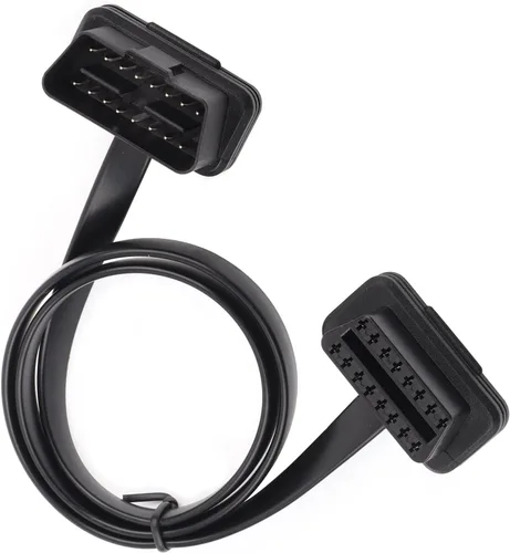 Miniatura 4 de Adaptador de cable OBD2, cable de extensión OBD2, cable de diagnóstico plano OBD2, cable de diagnóstico plano de 16 pines macho a hembra, adaptador
