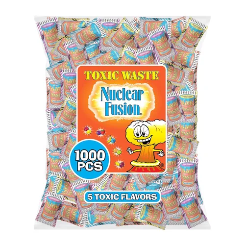 Miniatura 7 de TOXIC WASTE - Caramelo agrio peligroso de fusión nuclear - Sabores de frambuesa-limón, piña-maracuyá, uva-fresa, plátano-arándano y naranja-manzana