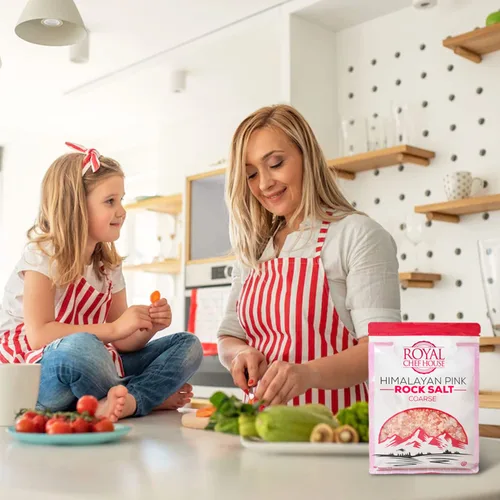 Miniatura 6 de Bolsa a granel de sal rosa del Himalaya de 5 libras - Cristales gourmet puros de Hymalain - Himilian 100% natural - Contiene 84 minerales - Adecuado
