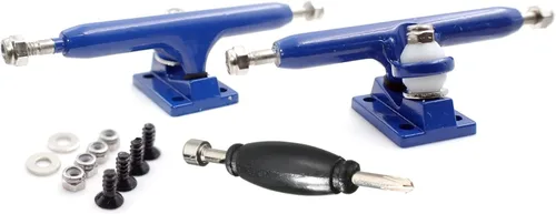 Miniatura 16 de SPITBOARDS® 32 mm Fingerboard Pro Trucks by, Real Lock Nuts, Single Axis, Kingpins, Rubber O-Ring Urethane Bushings, Optimised Hanger, Width 32 mm