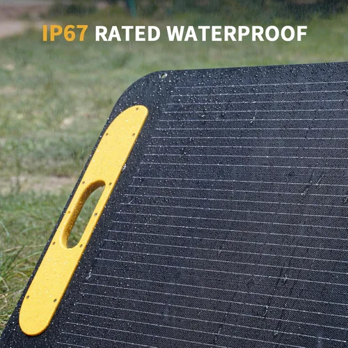 Miniatura 8 de VTOMAN Panel solar portátil para generador solar, cargador solar plegable de 110 W 19 V con 23% de eficiencia, IP67 impermeable y diseño de soportes