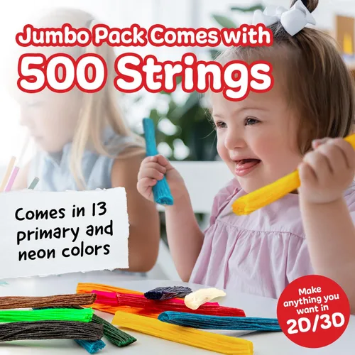 Miniatura 4 de Paquete de 500 piezas de Monkey String (paquete gigante), juguete de hilo de cera