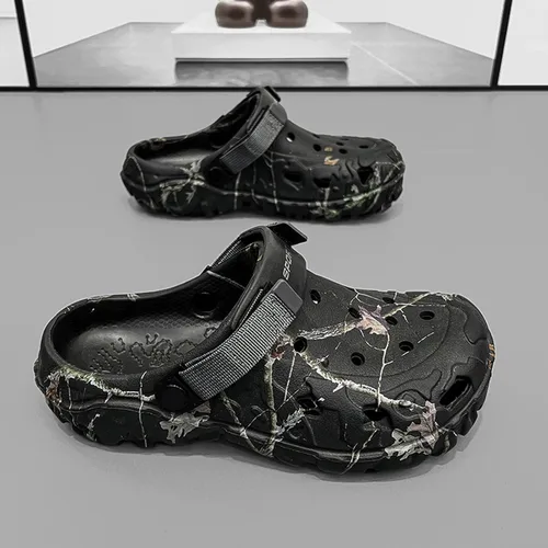 Miniatura 3 de SECHRITE - Zuecos deportivos para hombre, sandalias para deportes al aire libre, zapatos de agua para la playa, sandalias ligeras y cómodas