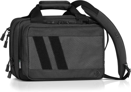 Miniatura 11 de Savior Equipment Specialist Series Tactical Double Scoped Handgun Firearm Case Pistol Bag For Outdoor Hunting Shooting Range, Lockable Compartment