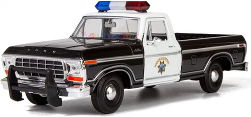 Miniatura 4 de Motormax All Star Toys Exclusive 1979 F-150 California Highway Patrol CHP Police Pickup Truck 1:24 Diecast Law Enforcement Model Car 76987
