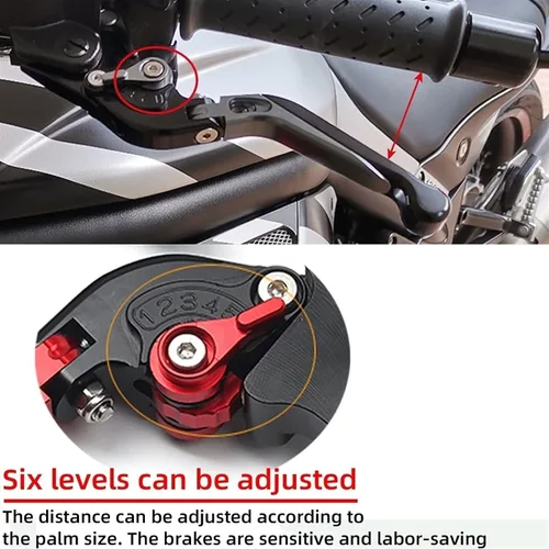 Miniatura 5 de Palancas de embrague de freno de motocicleta para Kawasaki Vulcan S 650 650cc VERSYS 1000 2022 Palancas de embrague de motocicleta ajustable