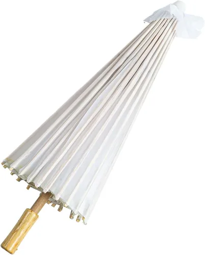 Miniatura 3 de THY COLLECTIBLES Parasol chino japonés de 22 pulgadas para bodas fotografías disfraces cosplay decoración y otros eventos color liso