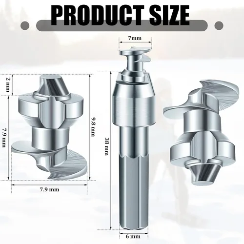 Miniatura 2 de Frienda 181 púas de carburo para neumáticos de camión, pernos de nieve para neumáticos y motos de nieve - 0.276 x 0.390 in con herramienta