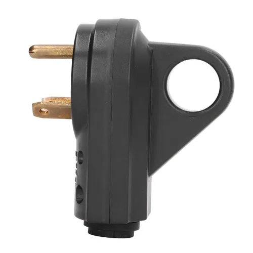 Miniatura 5 de Reemplazo macho de enchufe RV 30A, conector eléctrico de 3 clavijas de 125 V con mango de reparación de cable de alimentación para RV latón nailon 1
