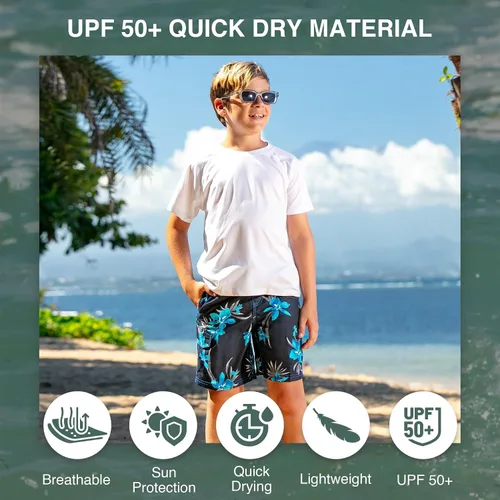 Miniatura 104 de Kanu Surf Traje de baño Yolo de secado rápido UPF 50+ para niños