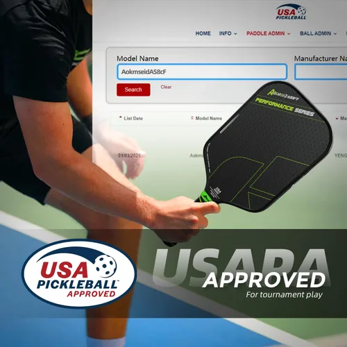 Miniatura 6 de AKS Performance Series Pickleball Paddles Set - Toray T700 Raw Carbon Fiber Pickleball Paddle with Friction Surface, 16mm Powerful Polymer Core