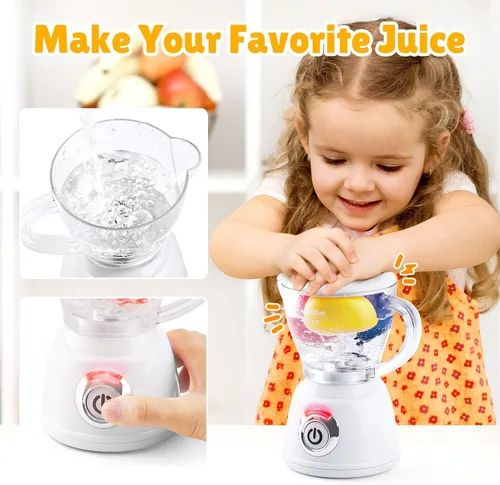 Miniatura 4 de Juegos de Cocina de Juguete para Niños, Accesorios de Cocina de Juguete para Niños de 4-8 y 3-5 Años, Juguetes de Electrodomésticos de Cocina, Blanco