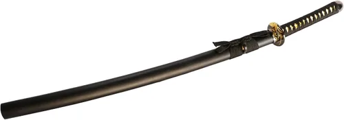 Miniatura 2 de MAKOTO Espada samurái japonesa Katana afilada hecha a mano, 40 pulgadas (orquídea dorada)