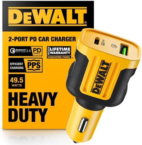 Miniatura 13 de DEWALT Adaptador de Carga de Coche USB 24W de Servicio Pesado, Adaptador de Encendedor de Cigarrillos Cargador USBA, Adaptadores de Encendedor