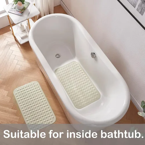 Miniatura 5 de Yanzifly Alfombra de Bañera Antideslizante Tapete de Baño para Bañera de Silicona Suave Alfombra de Bañera Antideslizante Tapetes de Ducha