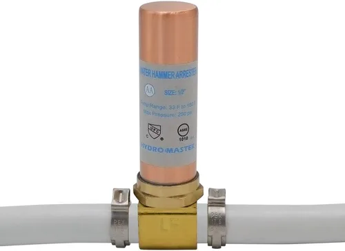 Miniatura 4 de HYDRO MASTER Tee Pararrayos de martillo de agua,latón limpio,1/2 "Pex x 1/2" Pex