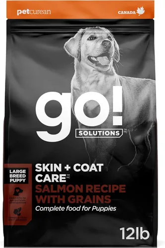 Miniatura 26 de Go! Solutions Skin + Coat Care - Alimento seco para perros de raza grande con granos, sin pollo, croquetas saludables, glucosamina y condroitina