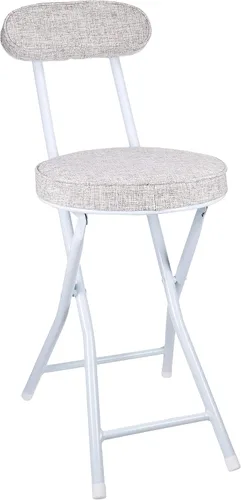 Miniatura 14 de パール金属(PEARL METAL) Respaldo incluido, BLKP Silla de tubo plegable, 28.7 in, negro mate