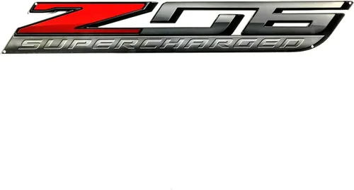 C7 Corvette ZO6 Super Charged Wall Emblem Large Metal Z06 Art 2015 y más nuevo completo 35" por 5"