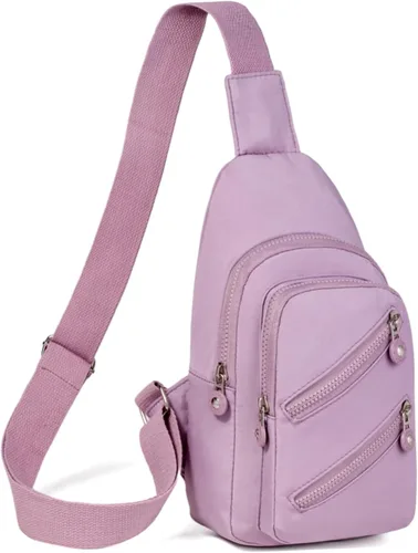 Miniatura 12 de Banelu Mochila Pequeño Bolso Bandolera para Mujeres de Moda, Bolso Pequeño de Cadera de Cruz Mochila de Senderismo de Viaje