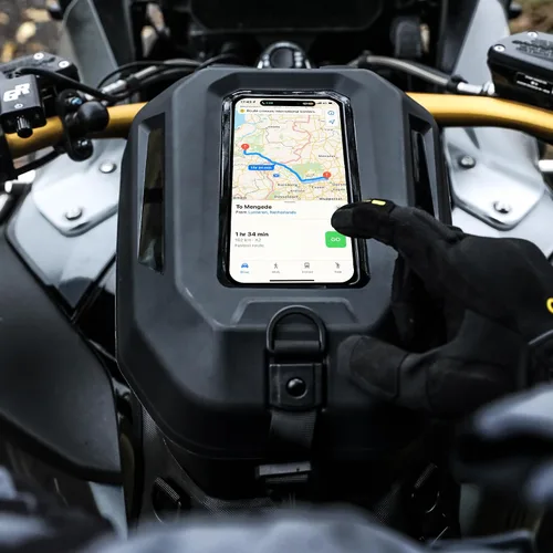Miniatura 8 de Rhinowalk Bolsa de Tanque de Motocicleta Impermeable de Carcasa Rígida con Bolsillo para Teléfono con Pantalla Táctil, Cubierta Superior
