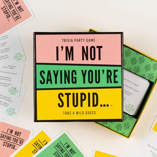 Miniatura 6 de Hygge Games -I'm Not Saying You're Stupid Juego de Trivia, 5.7 x 5.7 x 1.8 pulgadas (idioma español no garantizado)