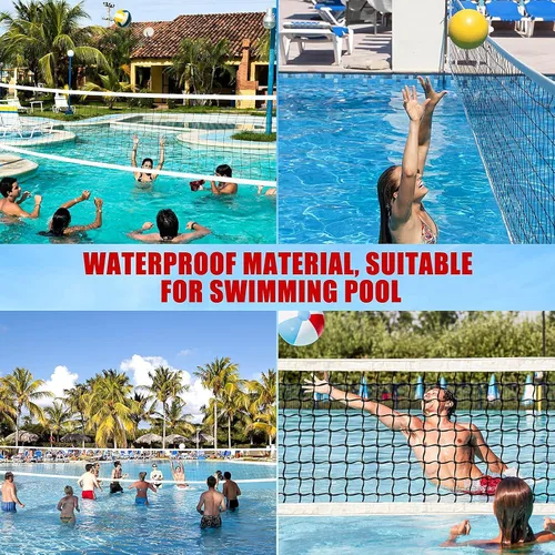 Miniatura 3 de Red de voleibol profesional para exteriores, redes de voleibol de hierba para patio trasero, playa portátil para niños, red de bádminton